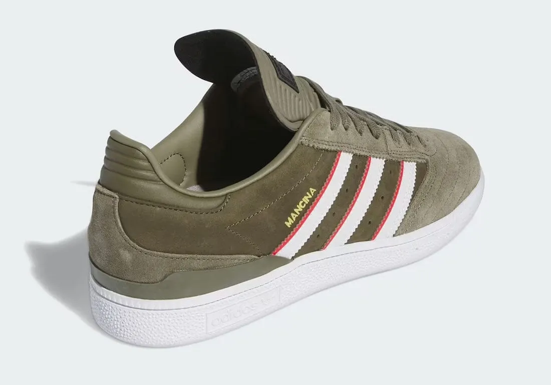 ADIDAS Busenitz x Dan Mancina Shoes Olive Strata/Red/Cloud White