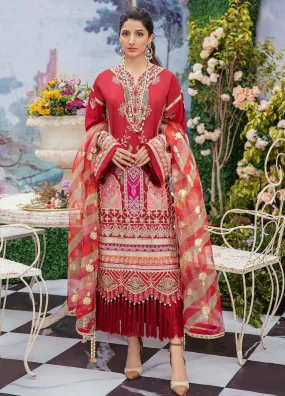 Afrozeh Embroidered Lawn Unstitched 3 Piece Suit - 03