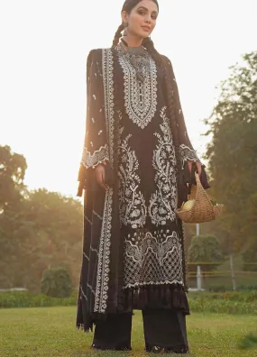 Afrozeh Embroidered Linen Unstitched 3 Piece Suit - 09