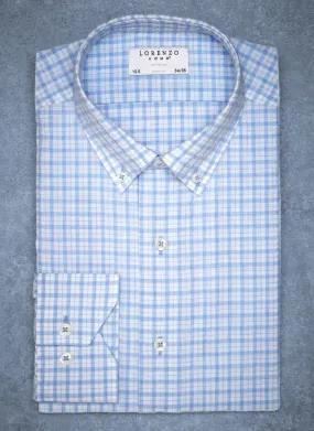 Alexander in Blue Check Seersucker Shirt