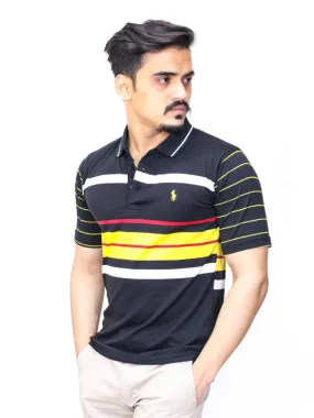 AM Men's Polo T-Shirt RL Black