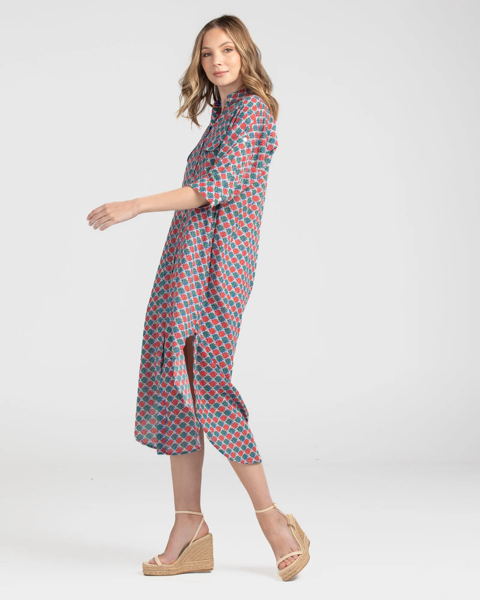 Amari Shirt Dress - Alba