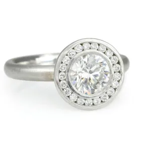 Anne Mount with Channel-Set Diamond Halo