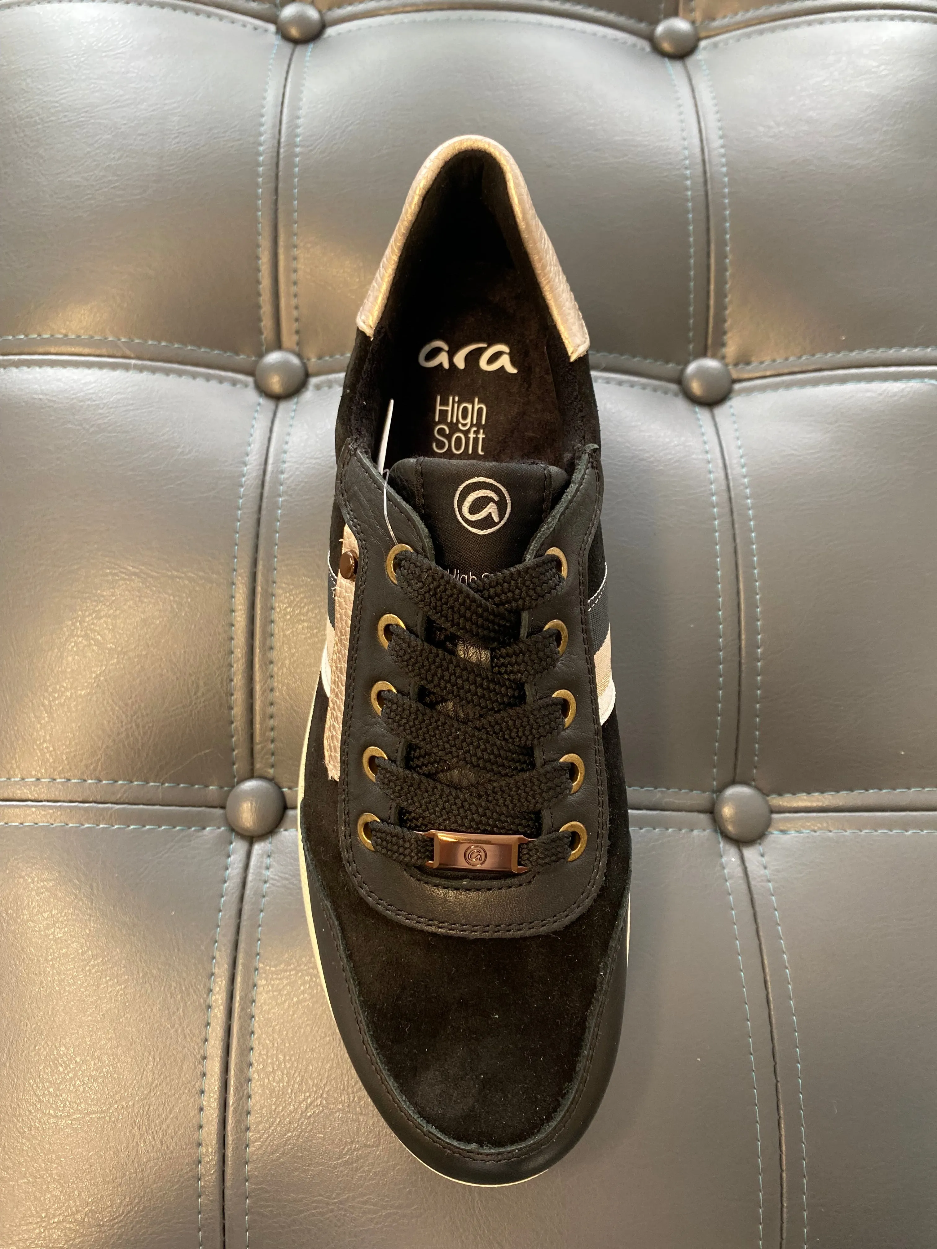 Ara Sappora Black Trainer