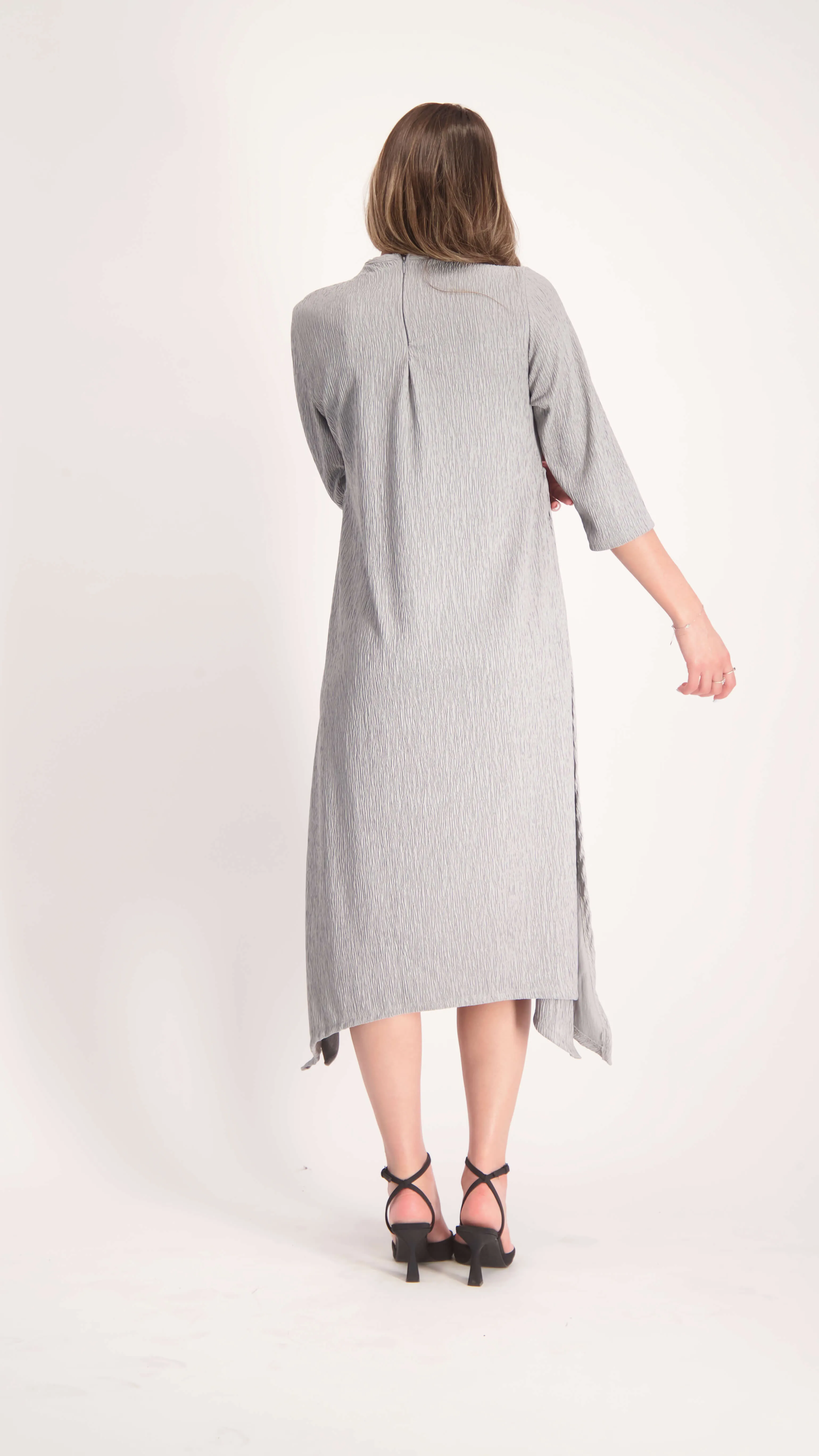 Asymmetric Dress / Grey