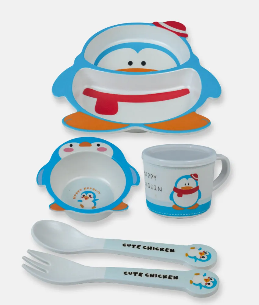 Baby Meal Set - Bamboo Fiber - Penguin