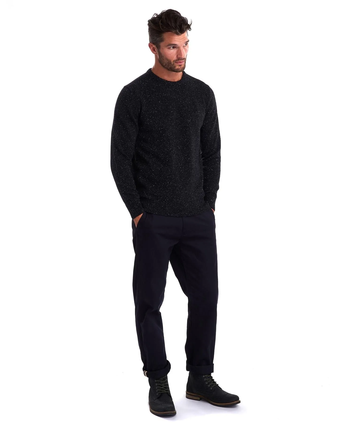 Barbour Men's Tisbury Crew Neck Jumper