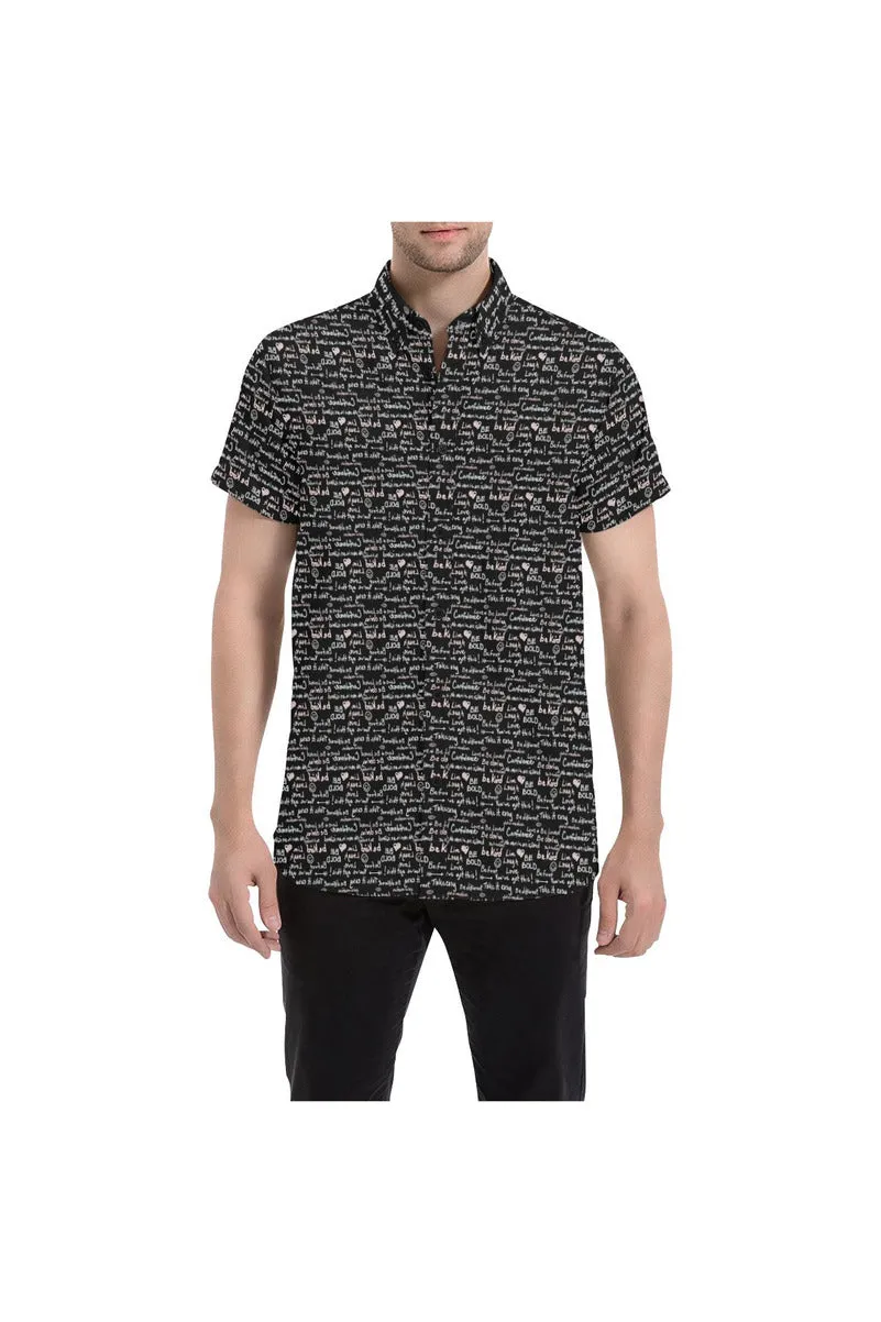 Be Bold Men's All Over Print Short Sleeve Shirt