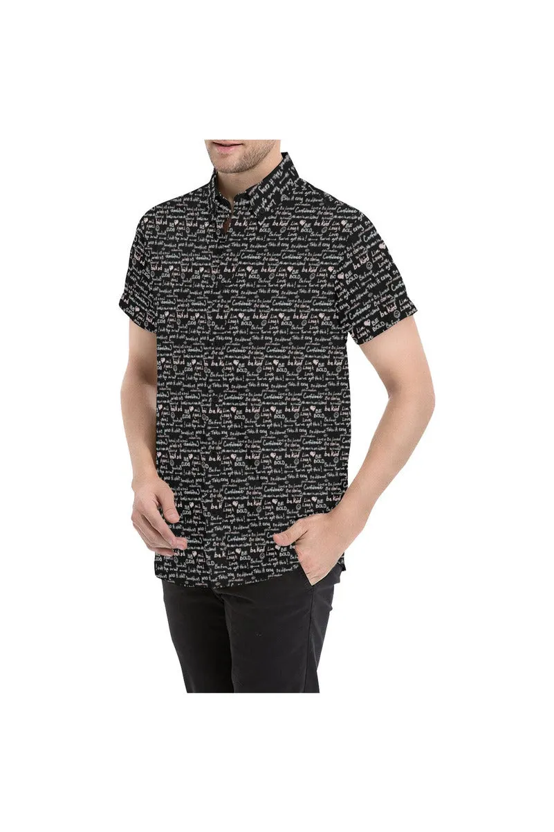 Be Bold Men's All Over Print Short Sleeve Shirt