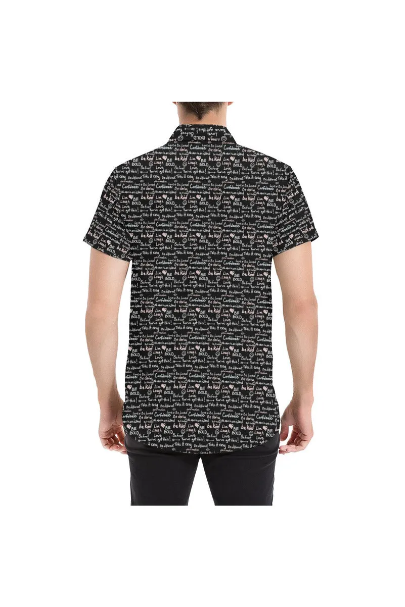 Be Bold Men's All Over Print Short Sleeve Shirt