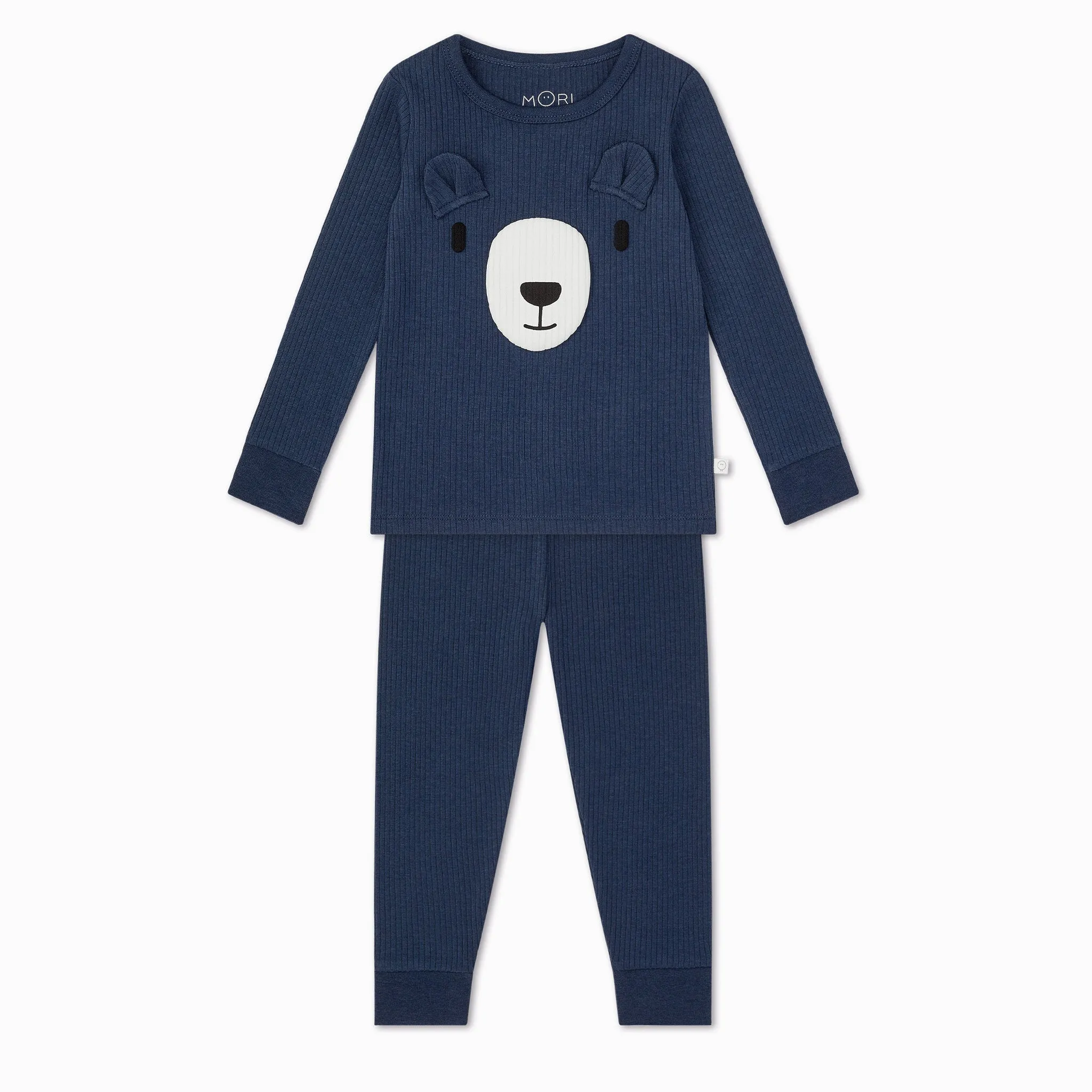 Bear Ribbed Pajama Set