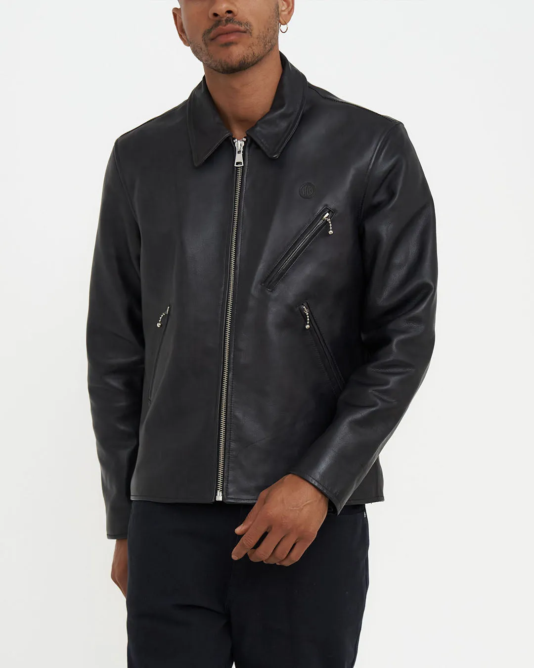 Blizzard Leather Jacket - Black