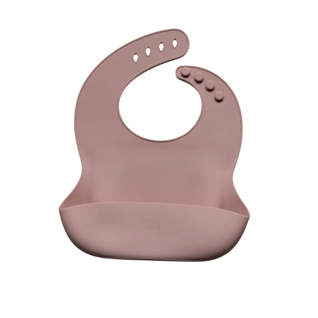 Blush Silicone Bib