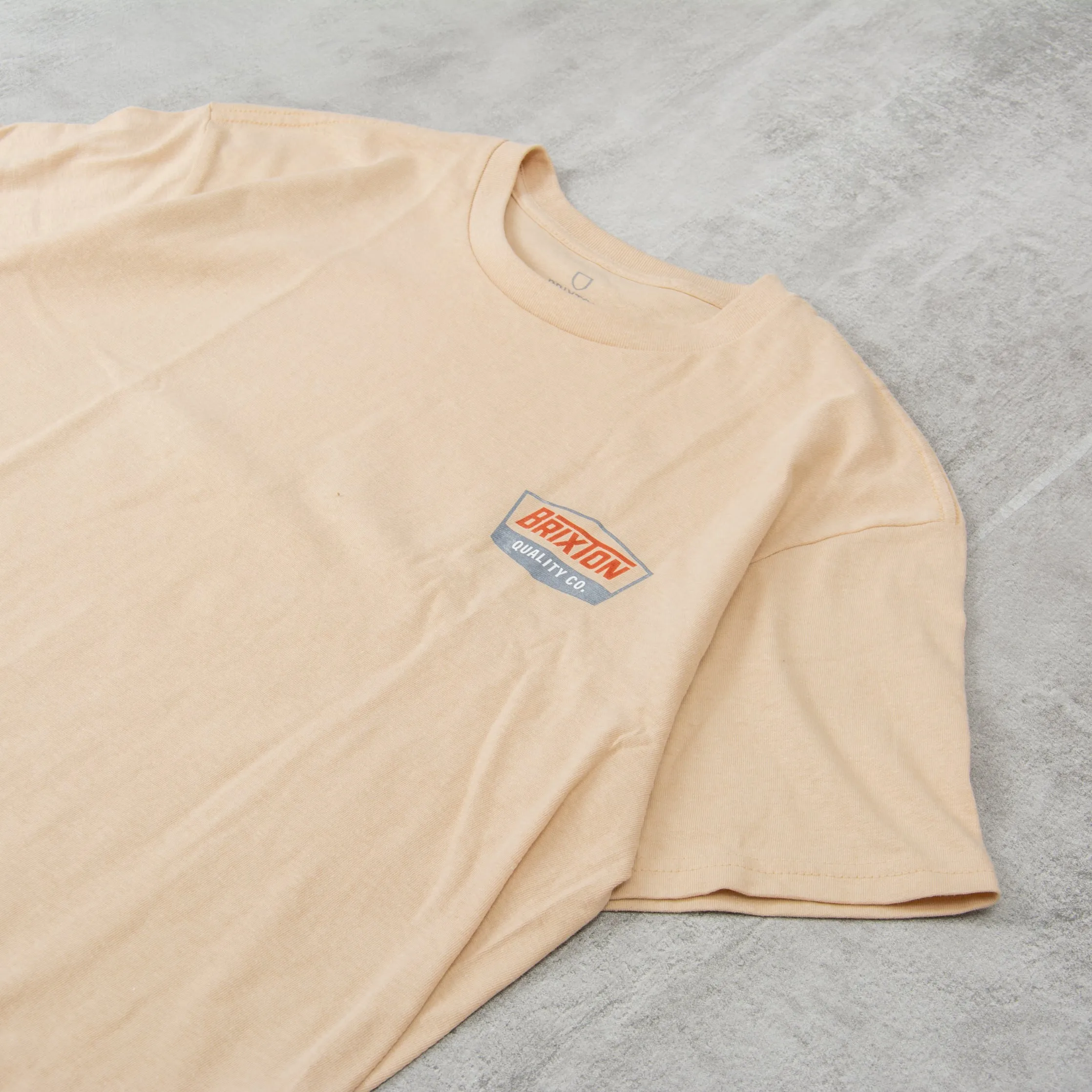 Brixton Regal S/S Tee - Cream / Barn Red