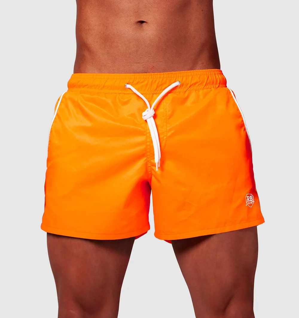 Bundle Mens Swimming Orange Shorts    Orange Hat  BW01OSOH