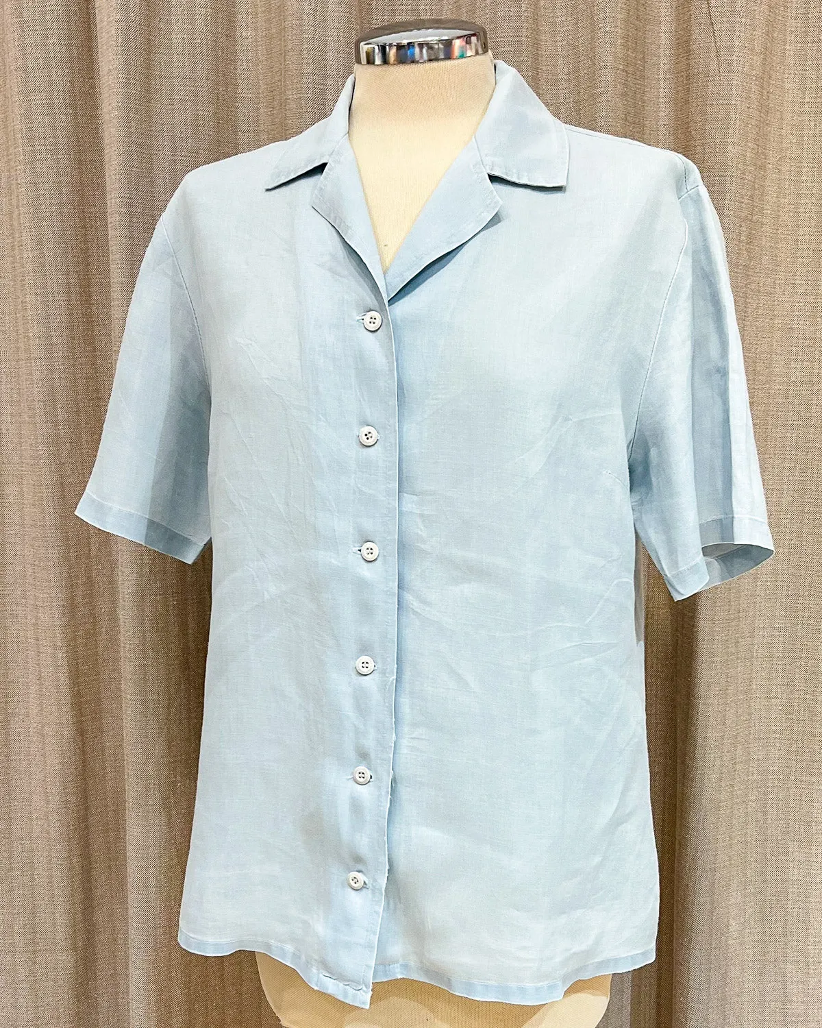 Camicia In Lino Vintage  L