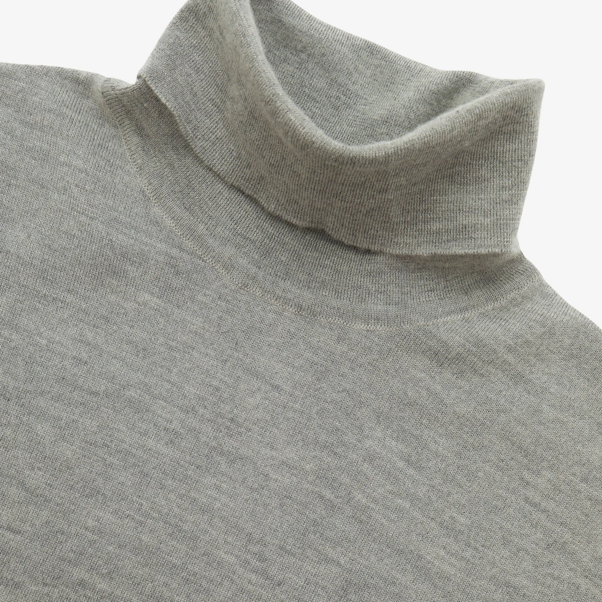 Cashmere Silk Roll Neck Sweater