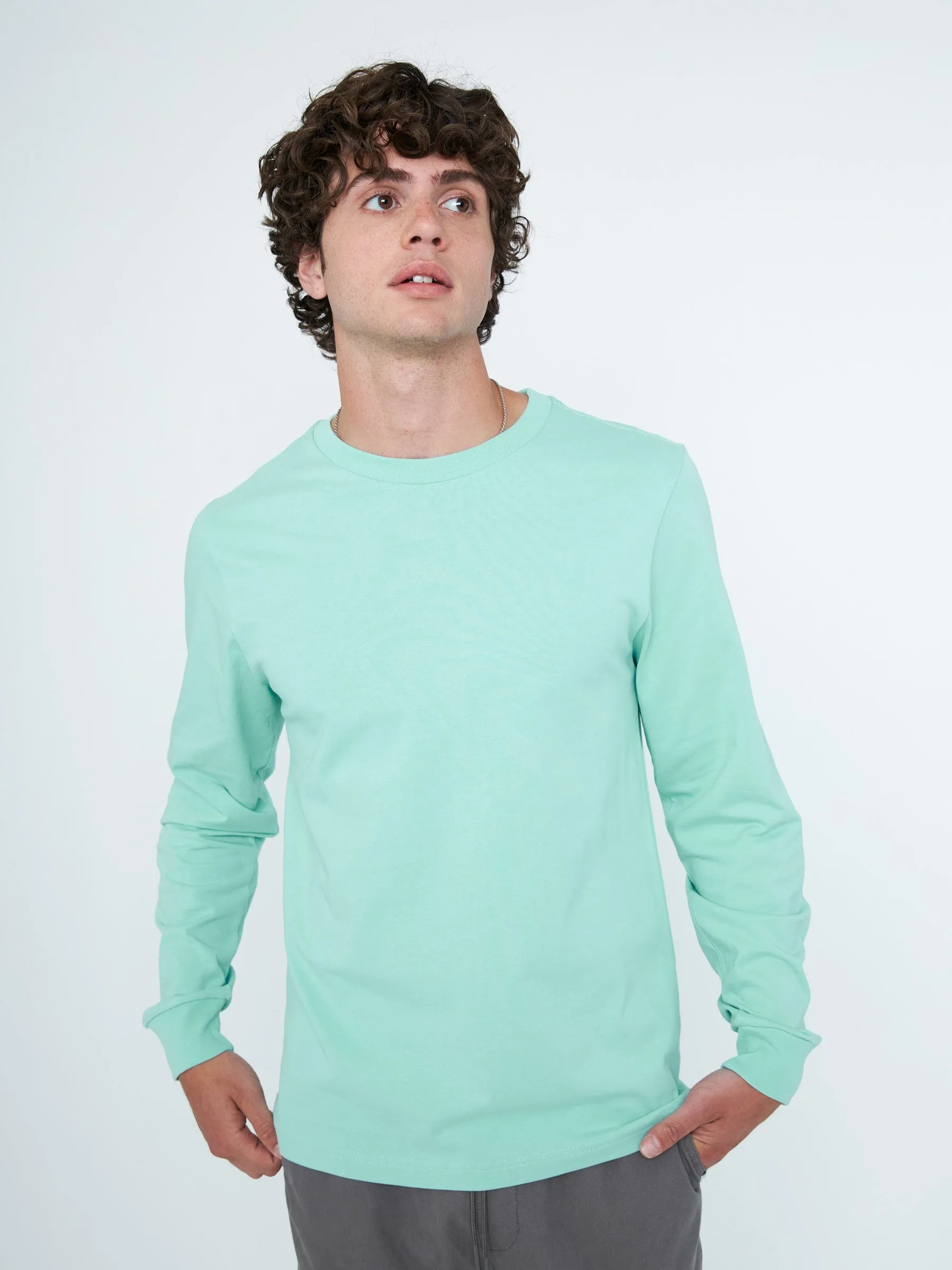 Classic Cotton Crewneck Long Sleeve