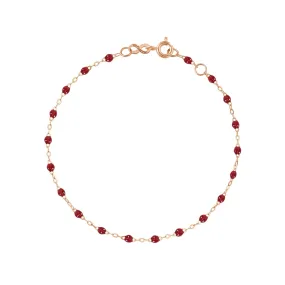 Classic Gigi Cherry bracelet, Rose Gold, 7.5"