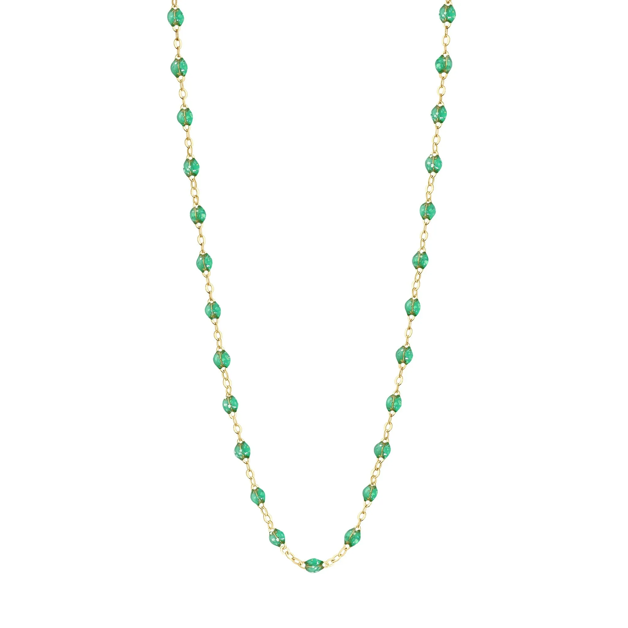 Classic Gigi Mint Necklace, Yellow Gold, 17.7"