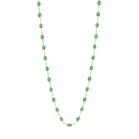 Classic Gigi Mint Necklace, Yellow Gold, 17.7"