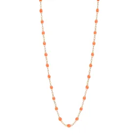 Classic Gigi Orange necklace, Rose Gold, 19.7"