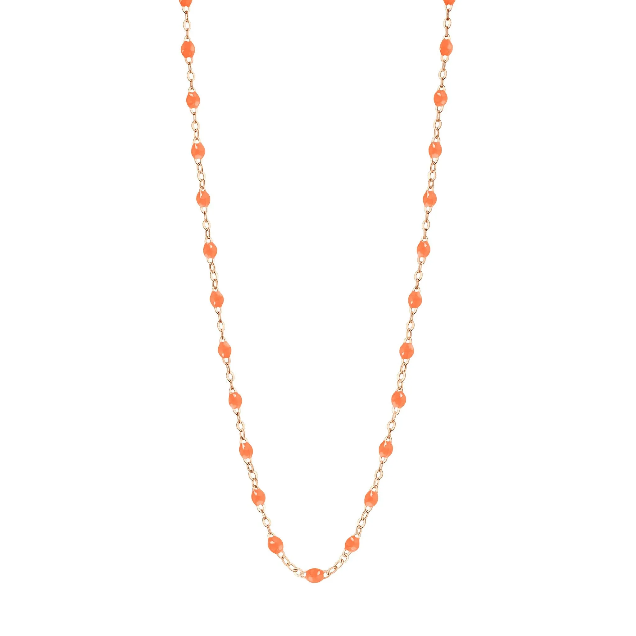 Classic Gigi Orange necklace, Rose Gold, 19.7"