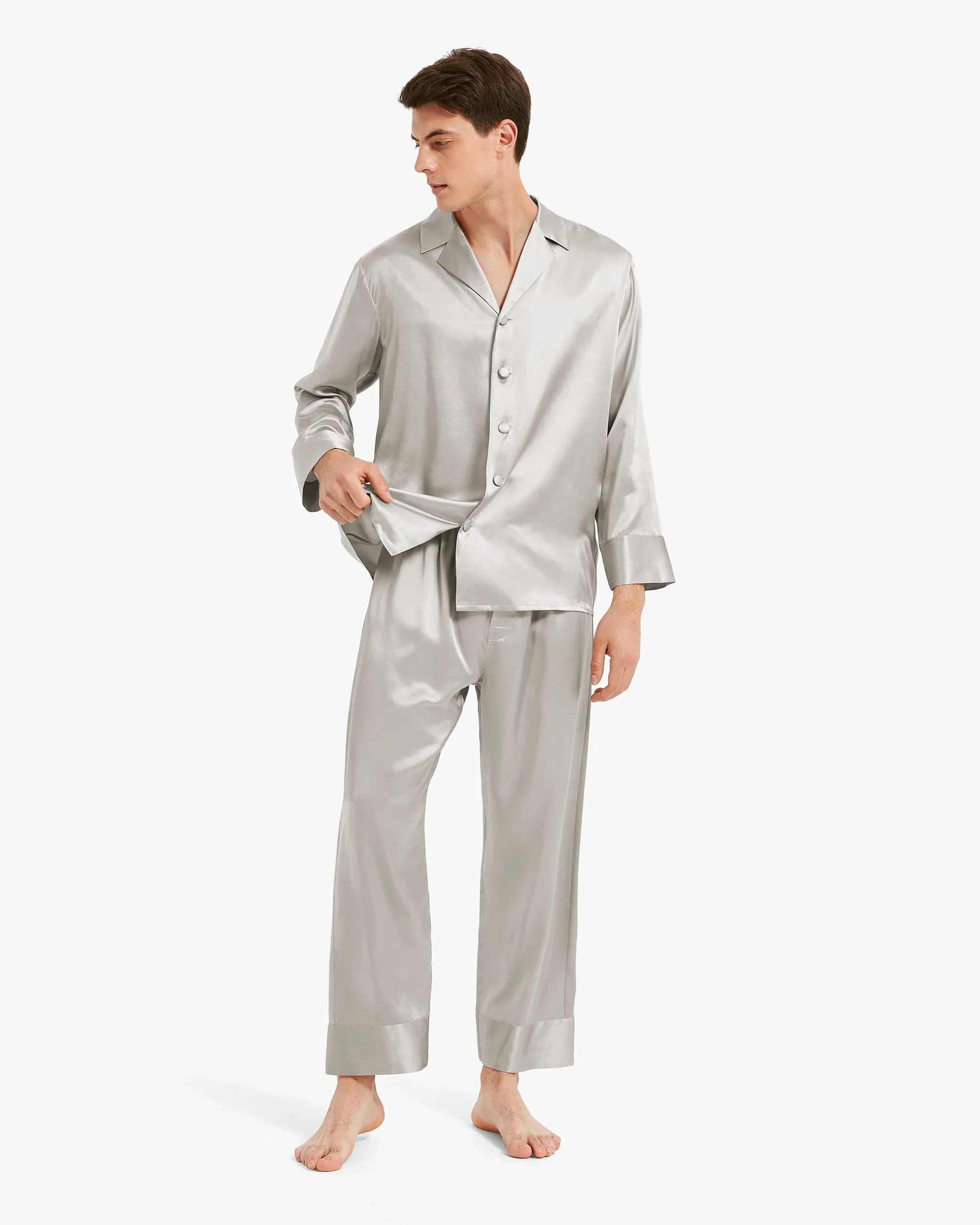 Clearance Classic Silk Pajamas - For Men