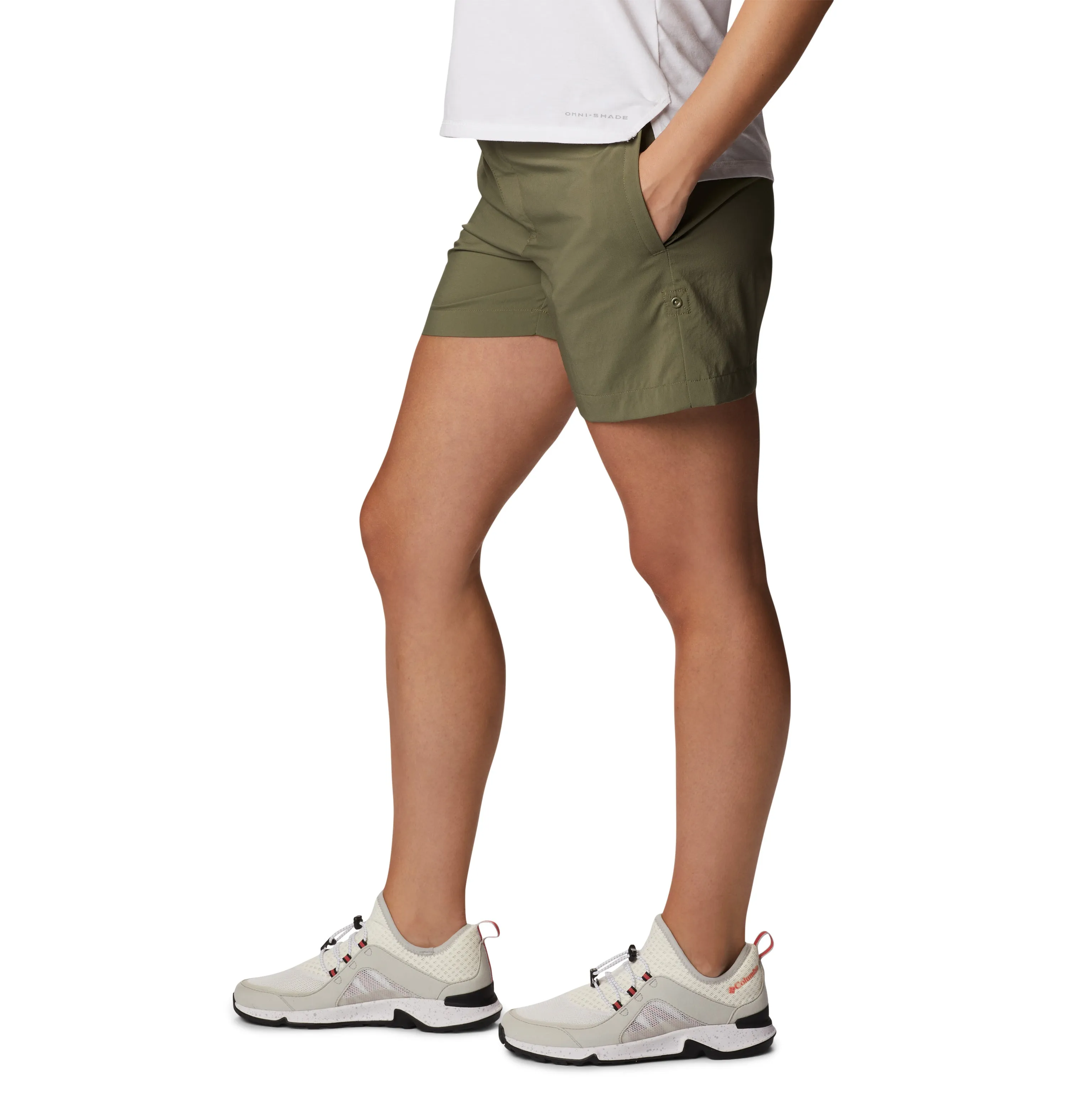 Columbia Women's Silver Ridge Utility Shorts (Stone Green)