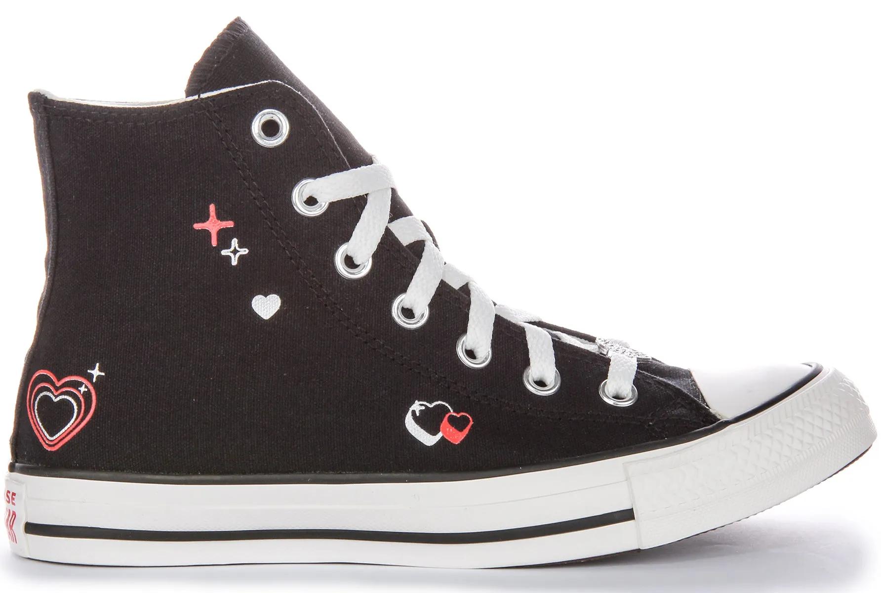 Converse All Stars 2K Heart A09116C In Black For Women