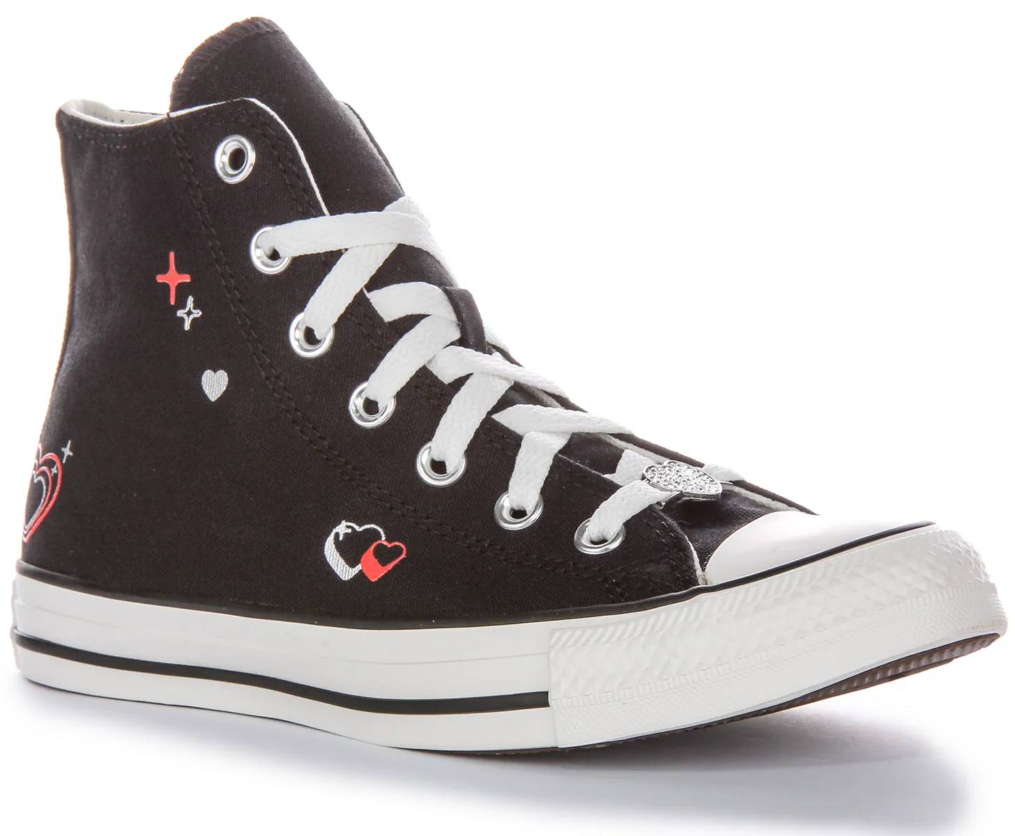 Converse All Stars 2K Heart A09116C In Black For Women