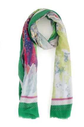 COTTON BREEZE SCARF-GREEN