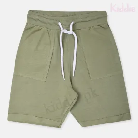 Couture's Light Olive Green Terry Shorts 3902