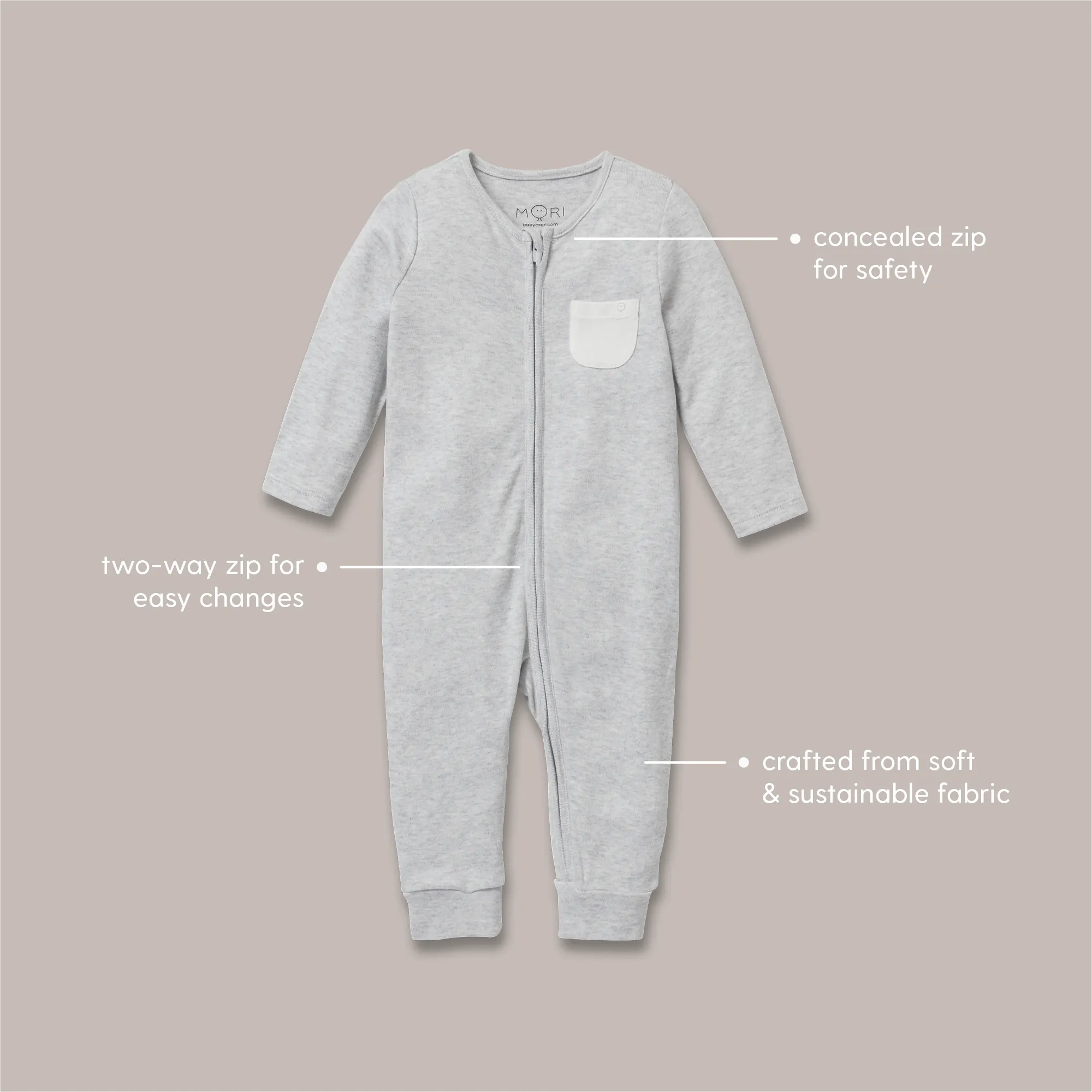 Crocodile Clever Zip Romper 4 Pack