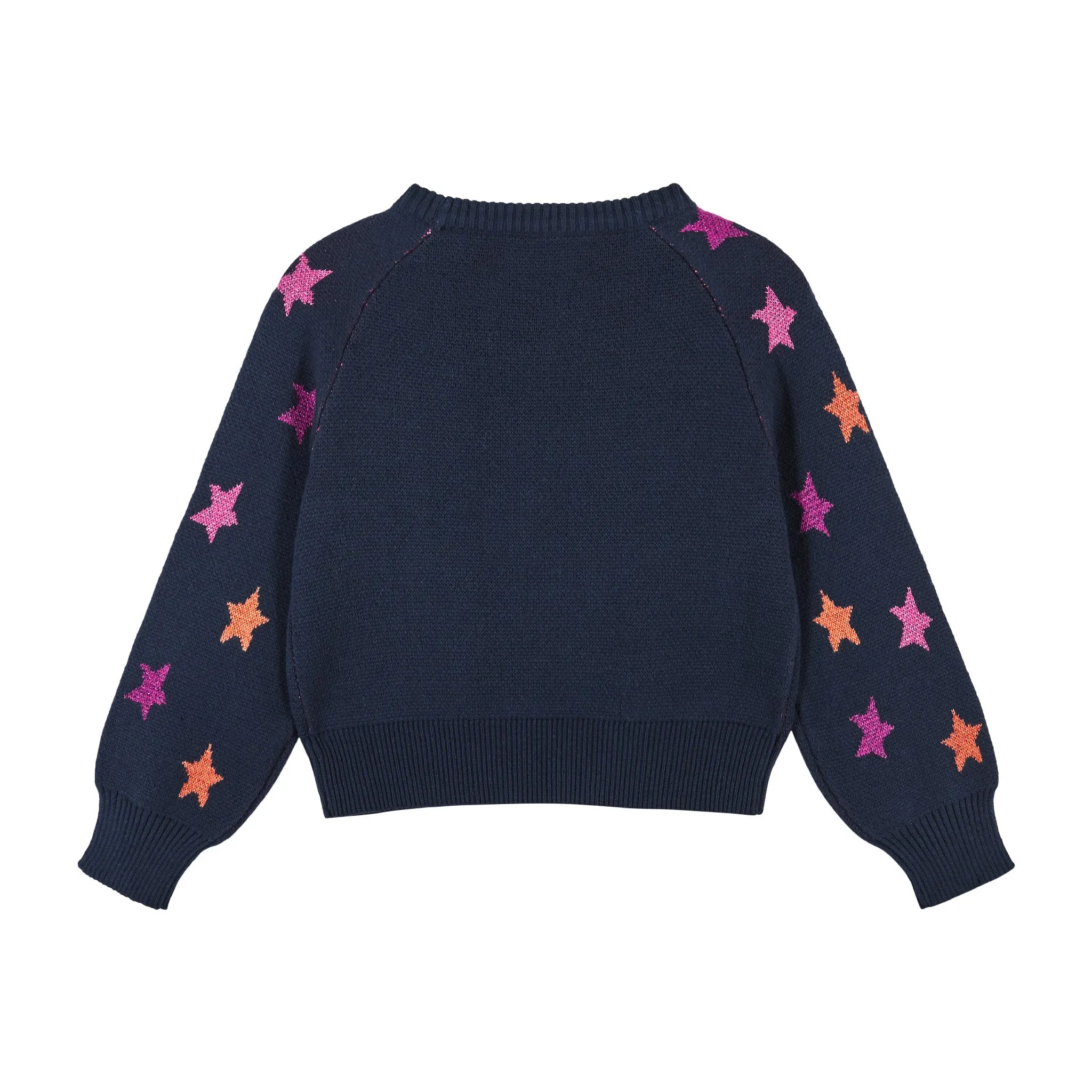 Cropped Navy Star Sweater & Legging Set  | Navy