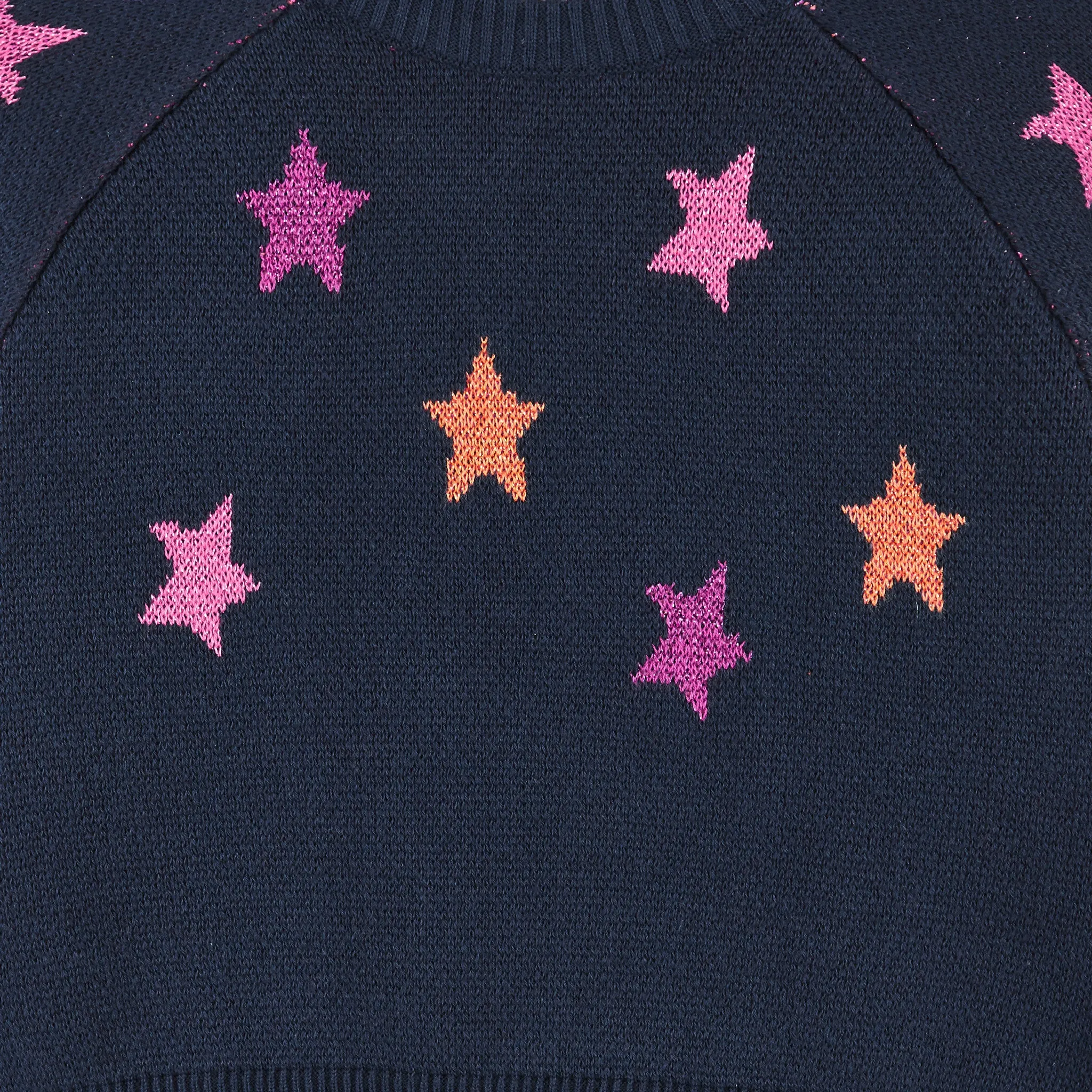 Cropped Navy Star Sweater & Legging Set  | Navy