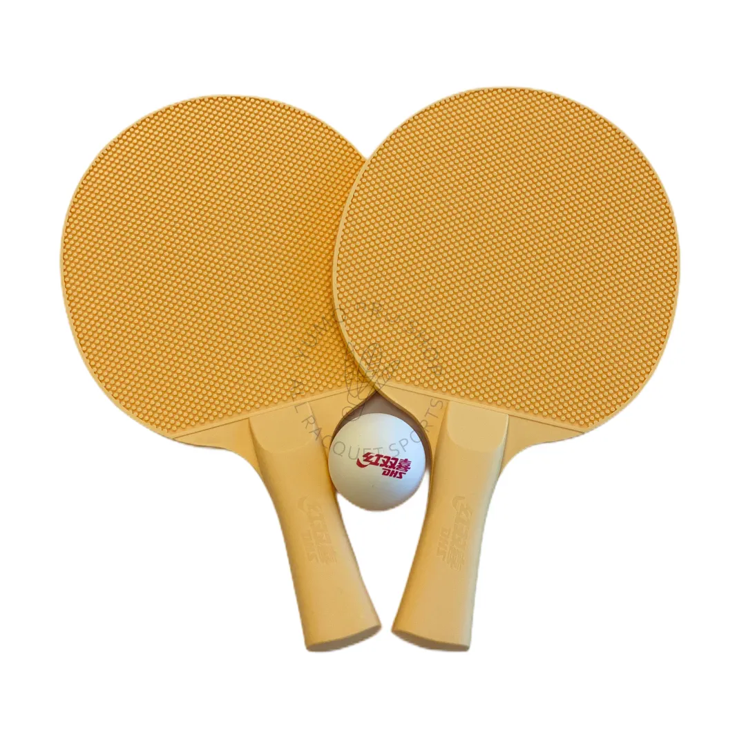 DHS All Weather Shakehand (FL) Racket Set of 2