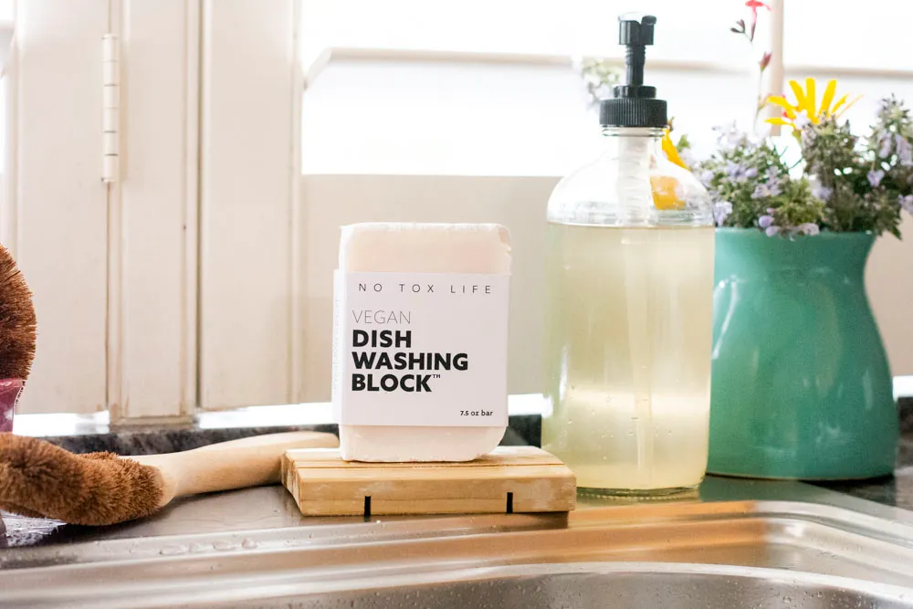 Dish Block® Zero Waste Dish Washing Bar<br>No Tox Life