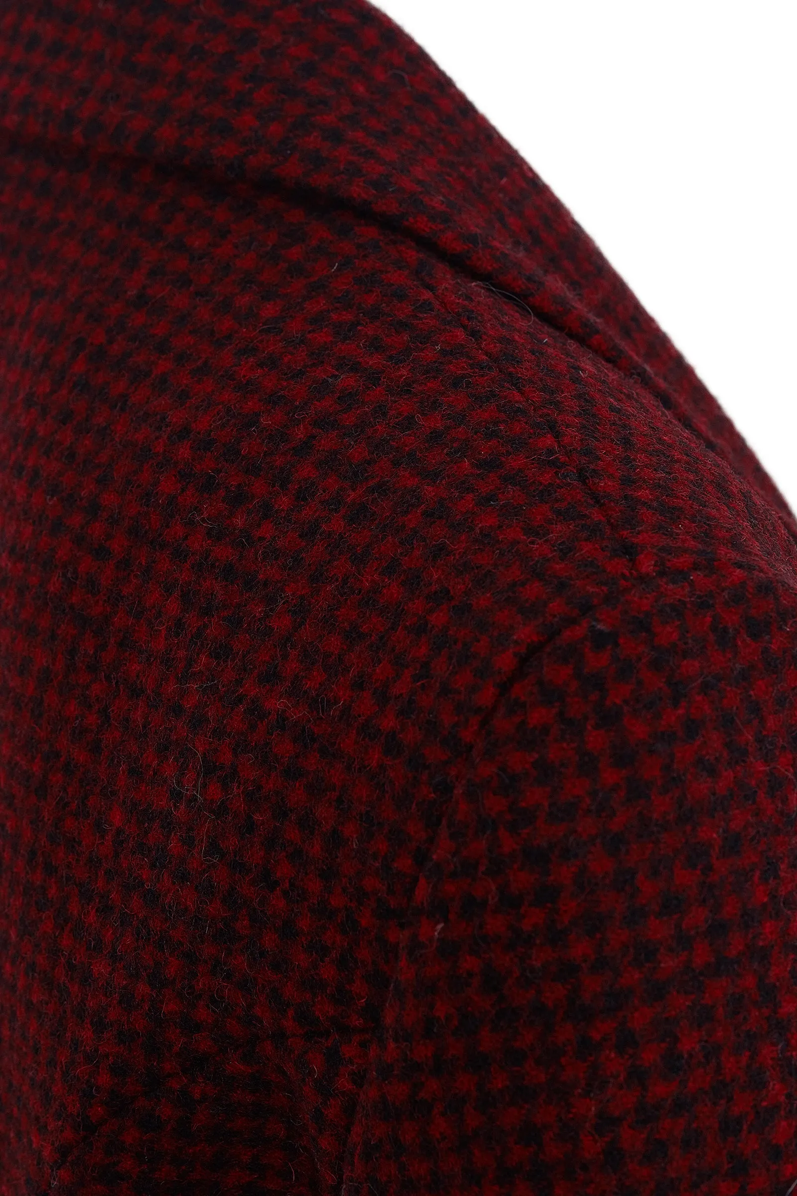 Double Breasted Blazer (Deep Red Houndstooth)