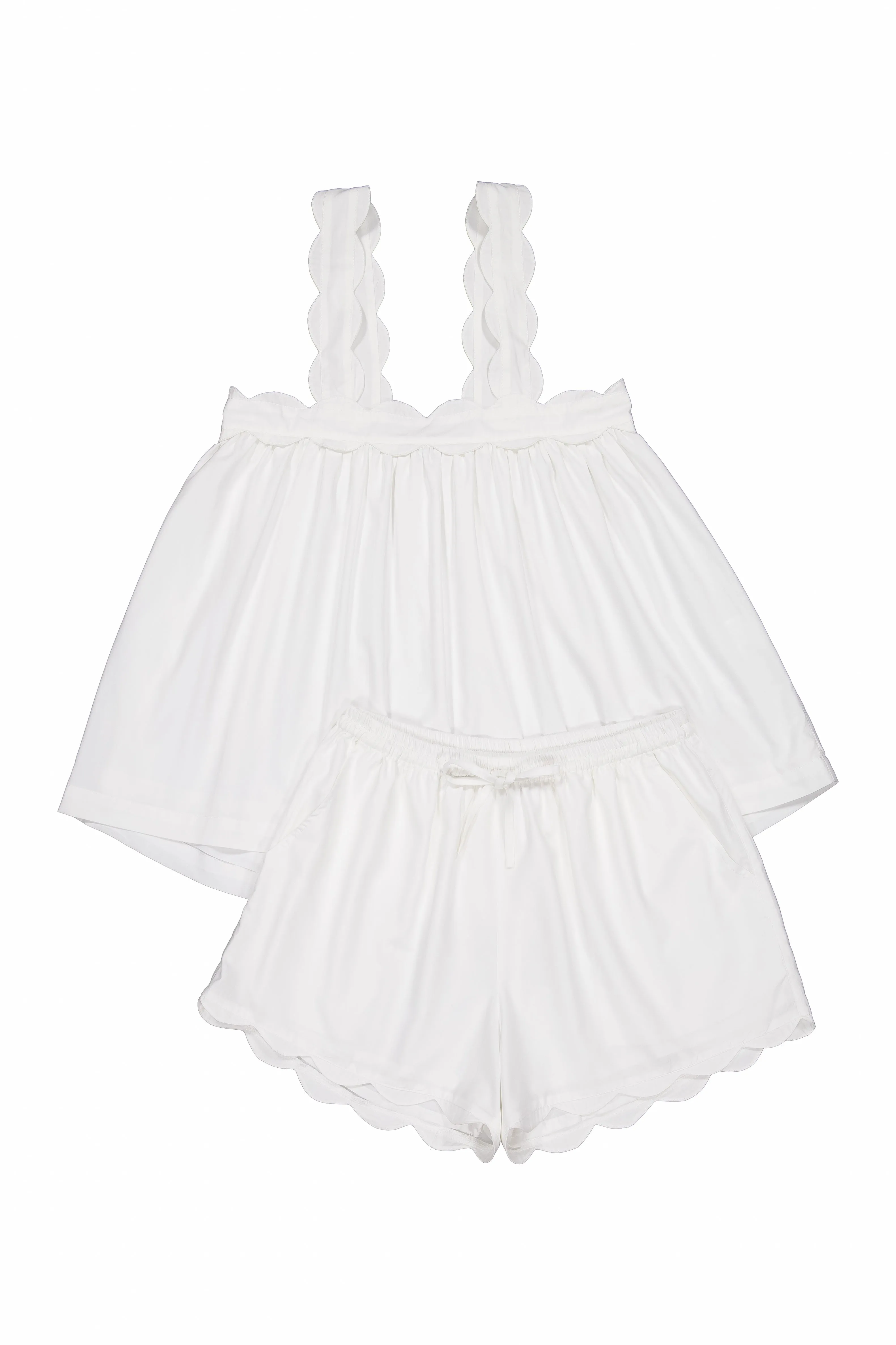 Elodie Sleep Set - Cotton Modal - Off White