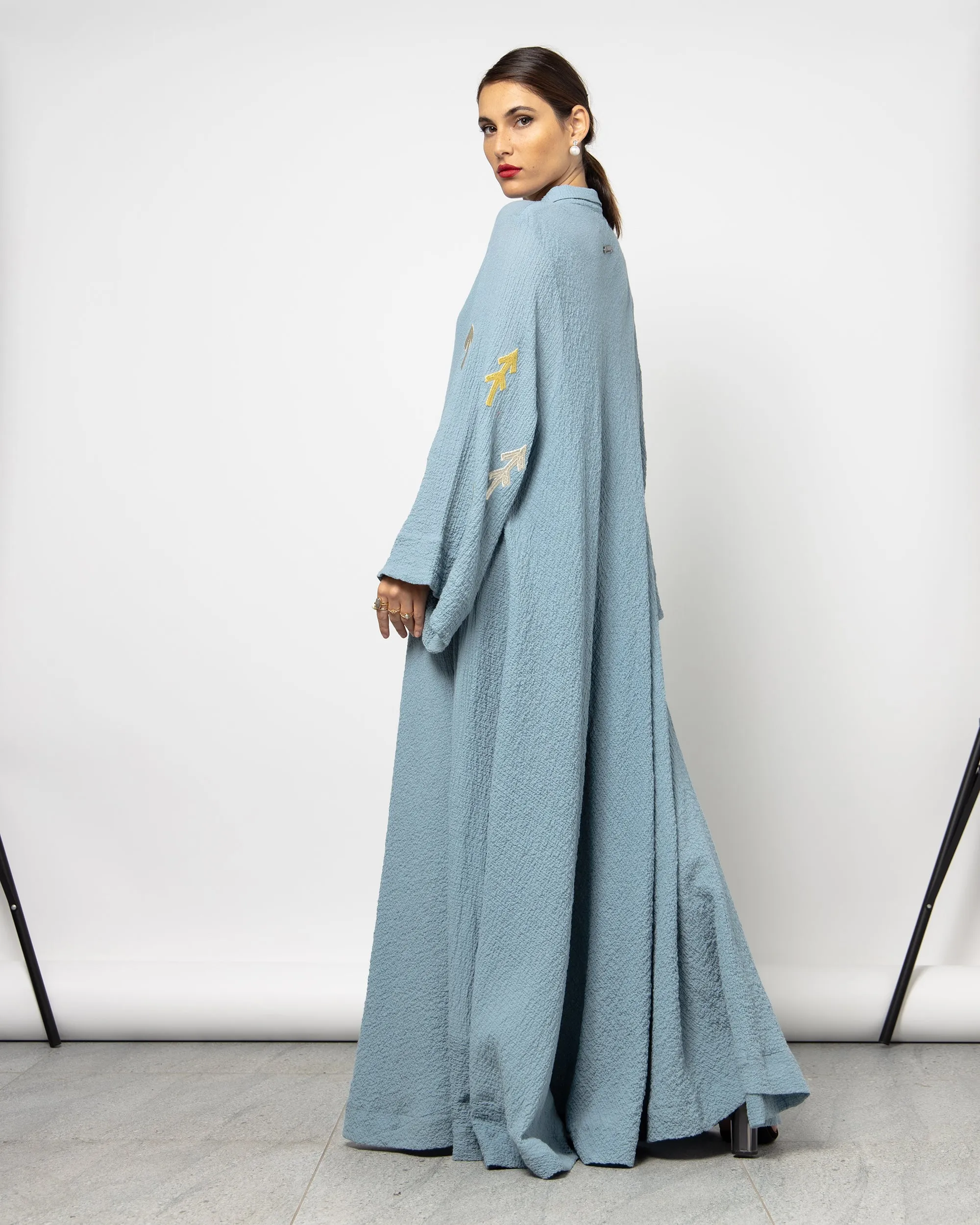 EMBROIDERED SLEEVES KAFTAN 1509 - قفطان