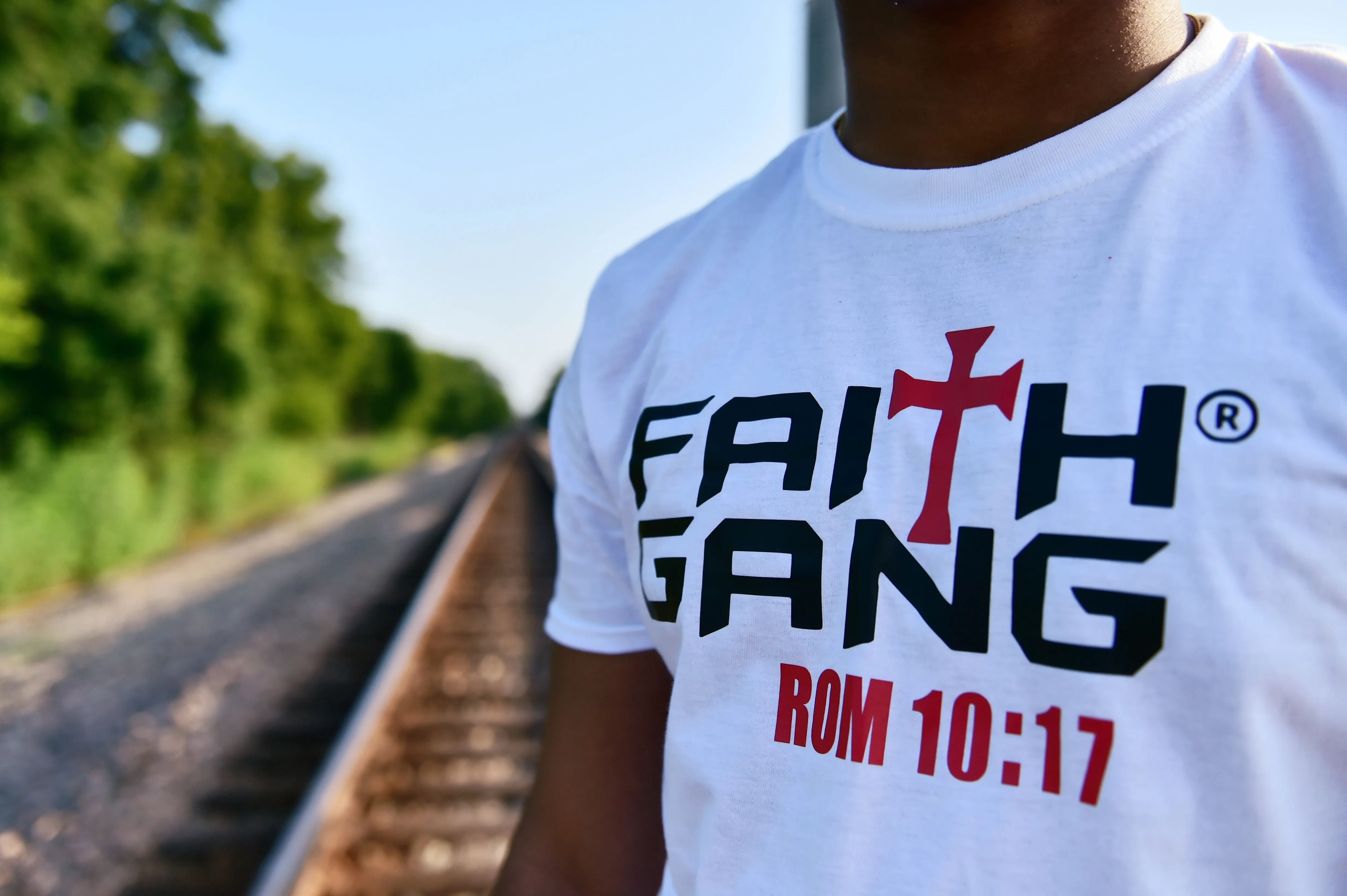 Faith Gang Unisex Classic  White Tee (multiple color options)