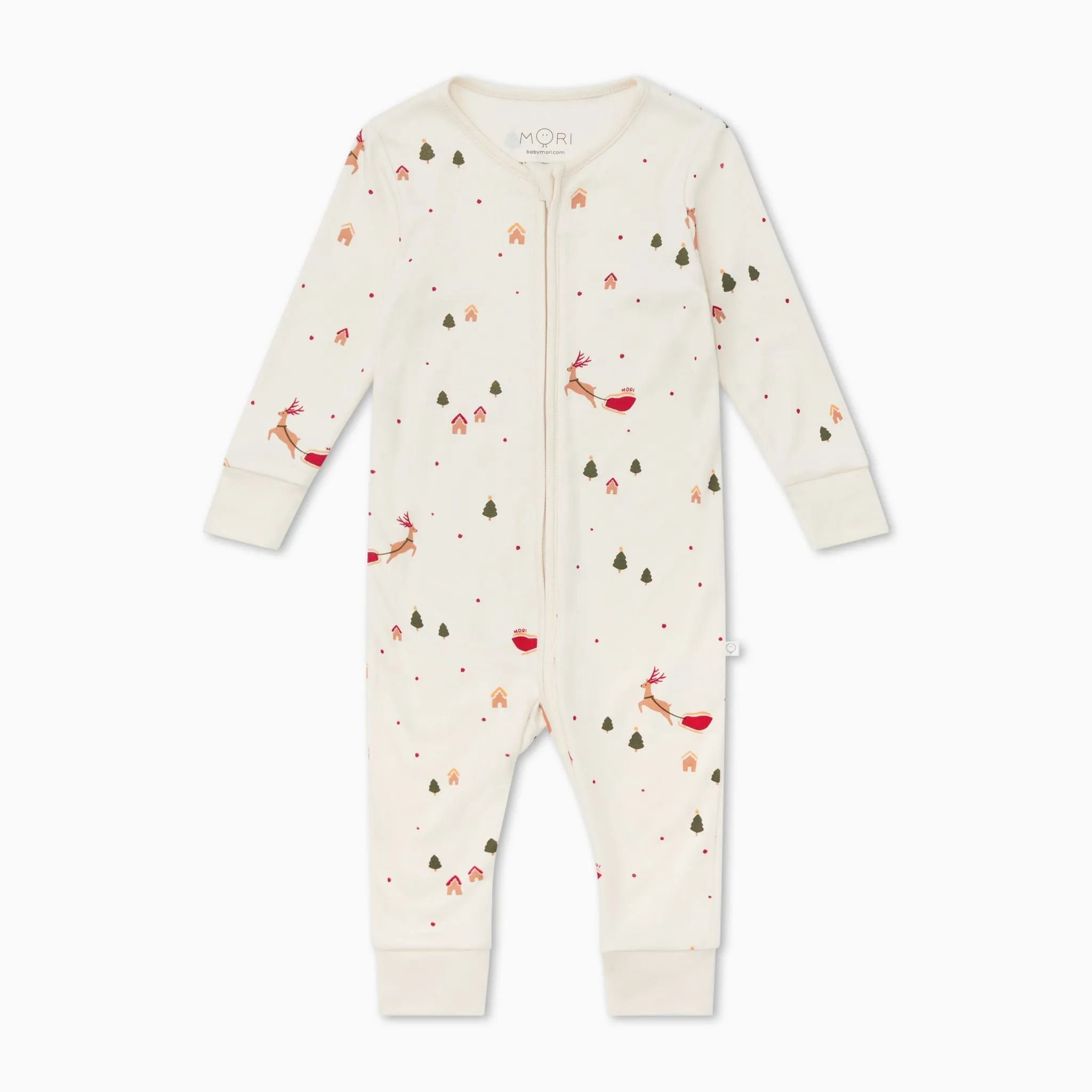 Festive Print Clever Zip Romper