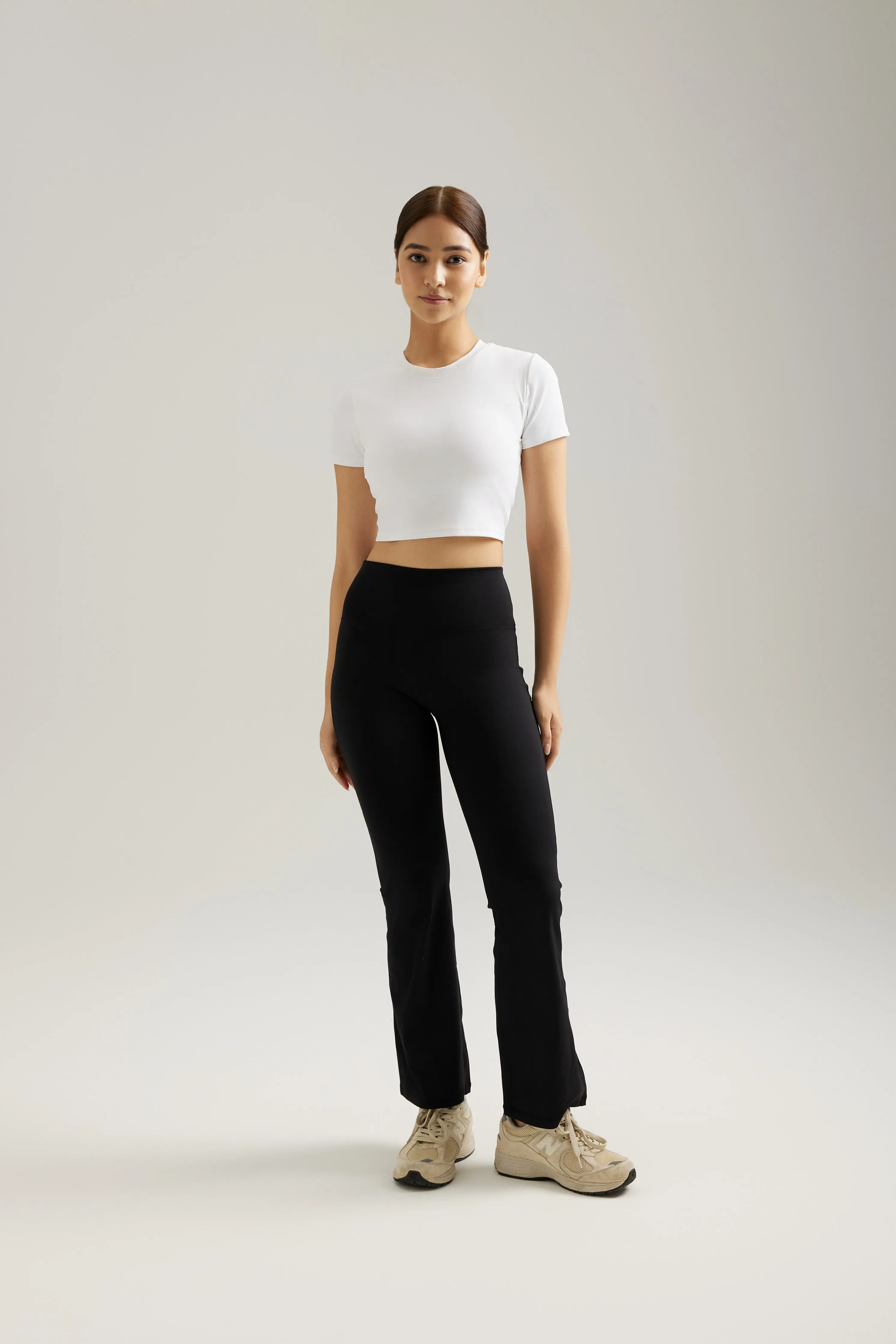 Flare Pocket Pants in Black Sesame