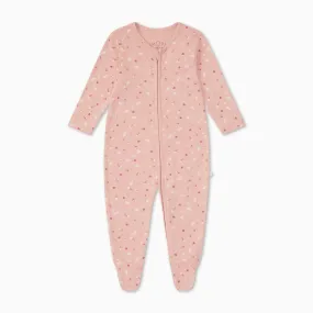 Floral Clever Zip Baby Pajamas