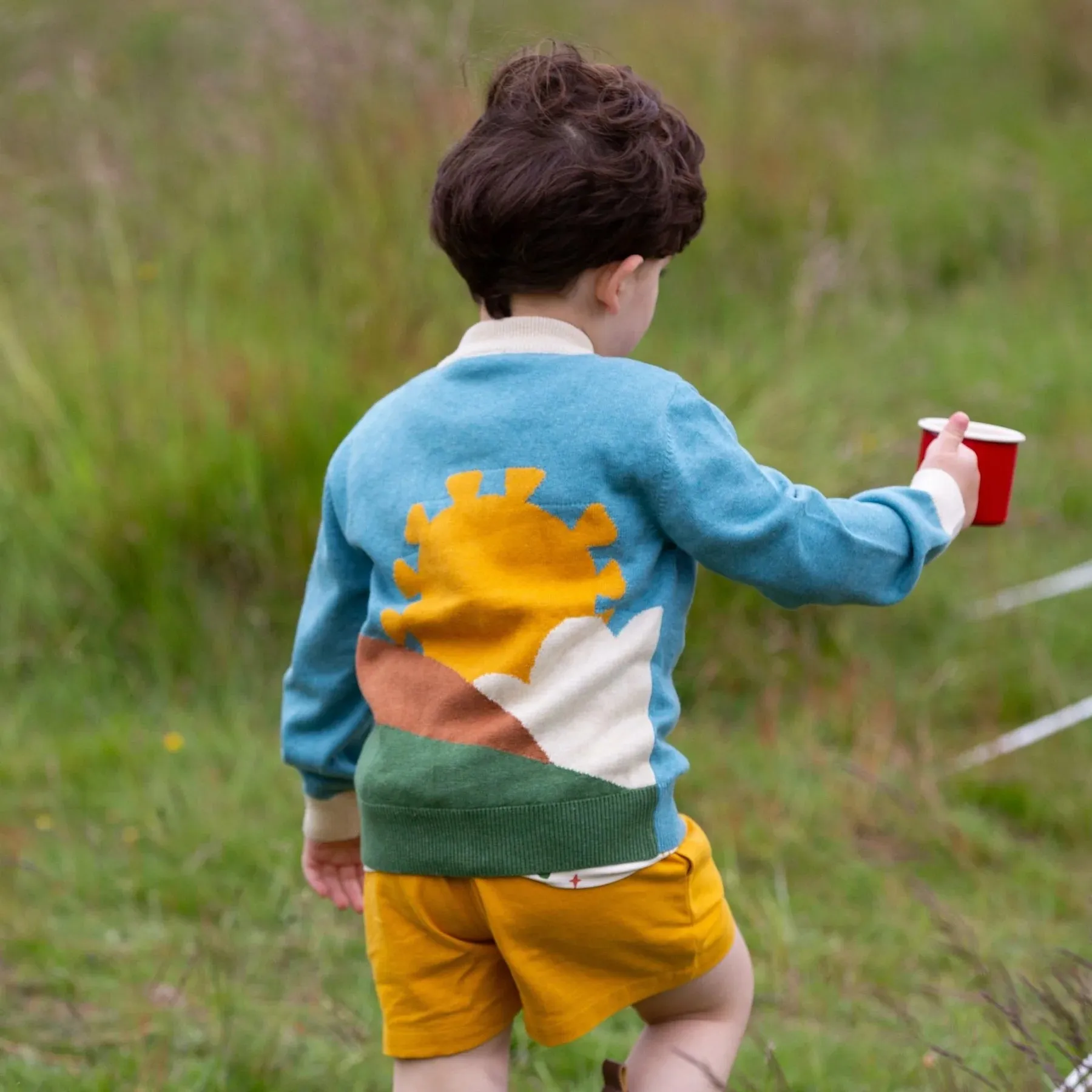 From One To Another Sunshine Design Knitted Cardigan - Little Green Radicals