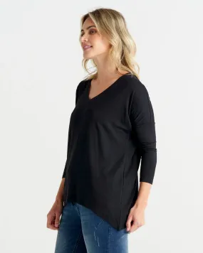 Geneva Tee by Betty Basics - Black