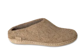 Glerup Slip On - Leather Sole - Sand