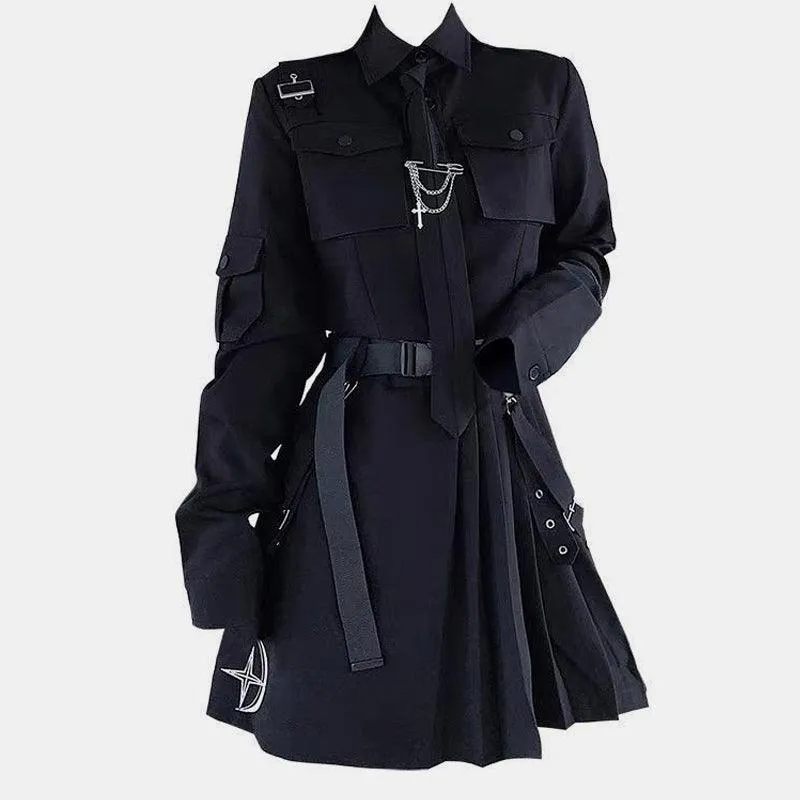 Gothic Short Style Suit And Skirt Set