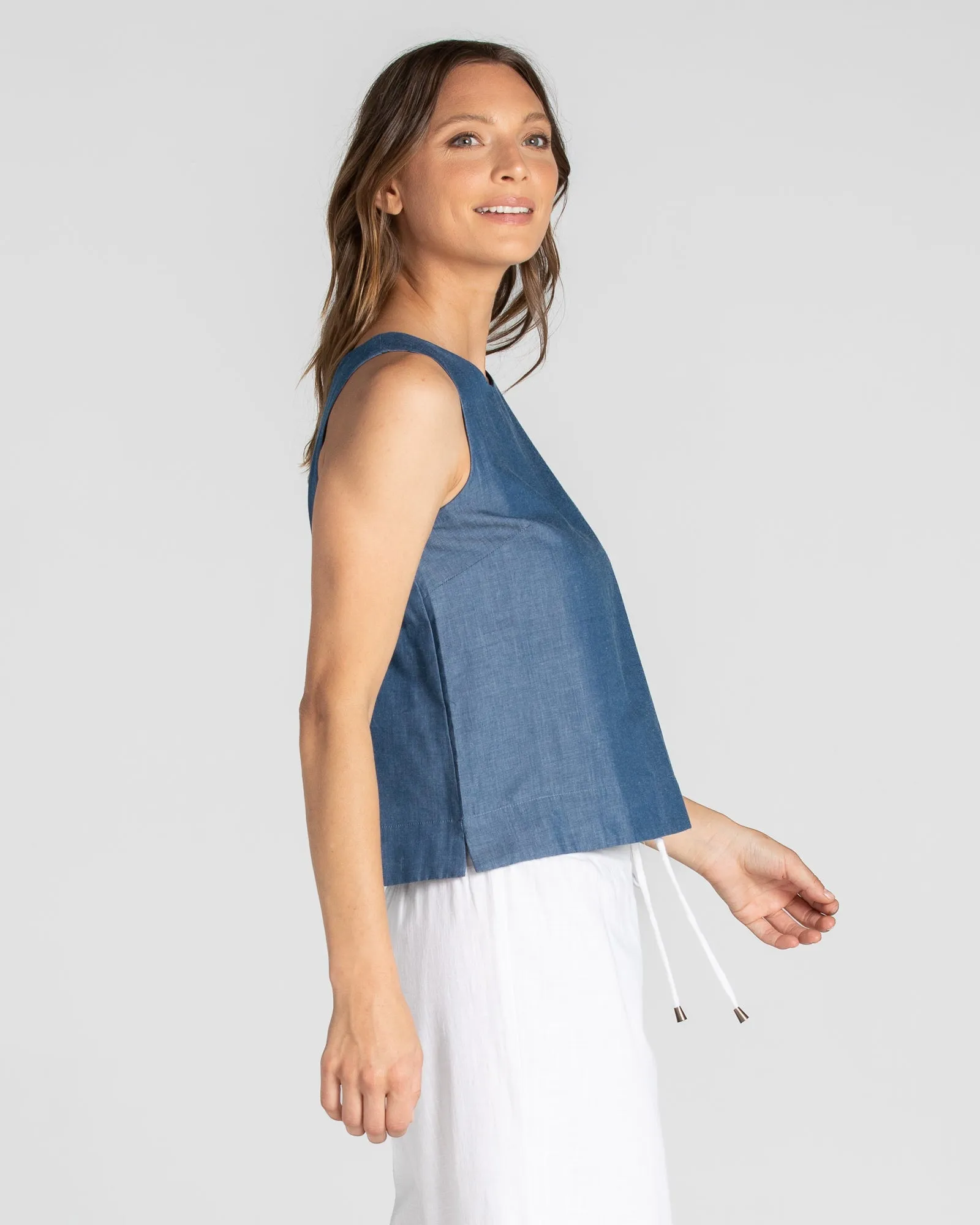 Hara Top - Chambray